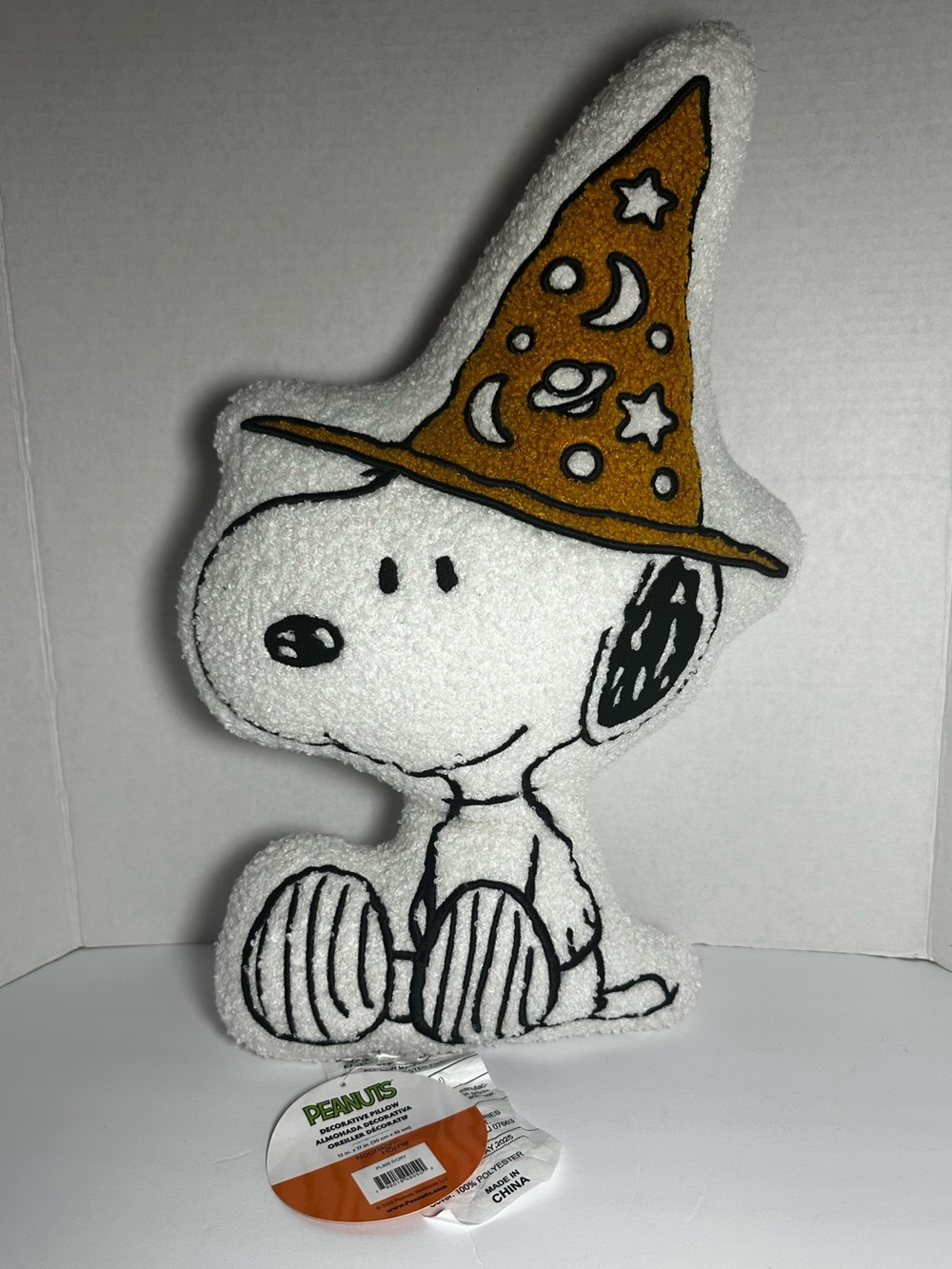 Peanuts Snoopy Sherpa Pillow Halloween Wizard Witch NWT